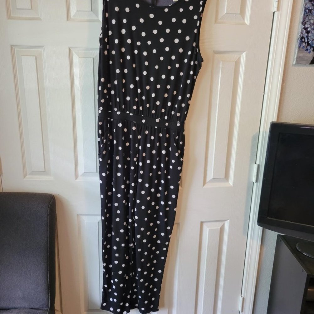 Chico's Jumpsuit, size 2 petite, black and white